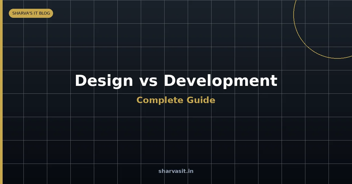 Website Design vs Development Difference