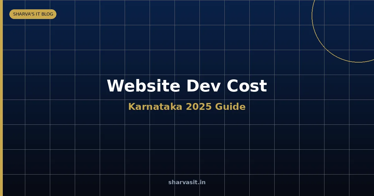 Website Development Cost in Karnataka 2025